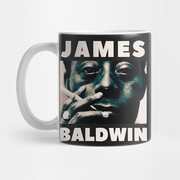 James Baldwin portrait by artbleed